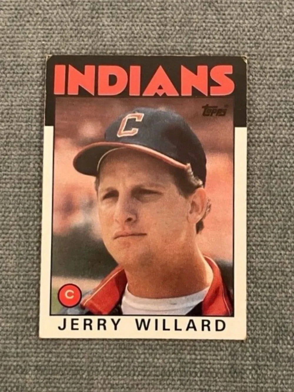 1986 Topps Cleveland Indians Baseball Card Trading Card